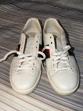 Gucci White Leather Women's Sneakers